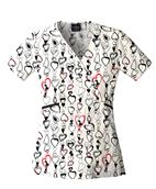 Kitty In Love Mock Wrap W/ contras
